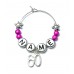 Personalised 60th Birthday Glass Charm on a Gift Card